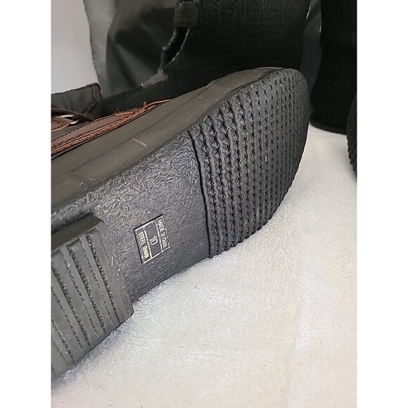 LakeNTrail Men Leather Thermolite Wool Sock Steel Shank Boots sz 10 Snow Cold - Picture 5 of 8